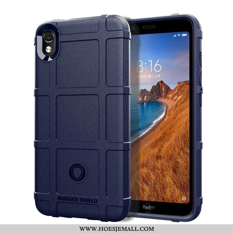 Hoes Xiaomi Redmi 7a Schrobben Persoonlijk Mobiele Telefoon Scheppend Rood Net Red Bruin