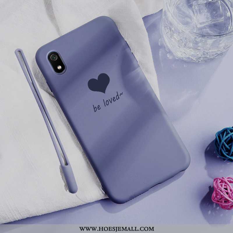 Hoes Xiaomi Redmi 7a Siliconenhoesje Bescherming Hoesje Nieuw Donkerblauw Lovers Eenvoudige Donkerbl