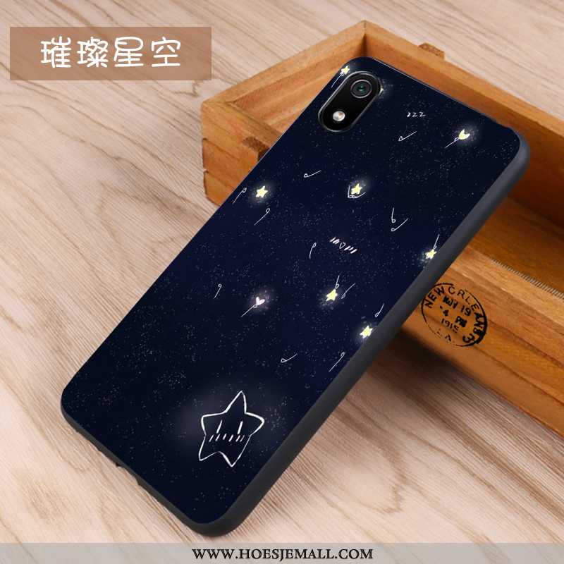 Hoes Xiaomi Redmi 7a Schrobben Scheppend Anti-fall Siliconen Hoesje Bescherming Donkerblauw Donkerbl