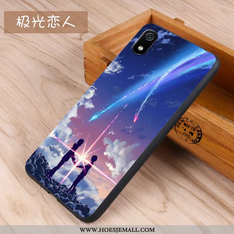 Hoes Xiaomi Redmi 7a Schrobben Scheppend Anti-fall Siliconen Hoesje Bescherming Donkerblauw Donkerbl