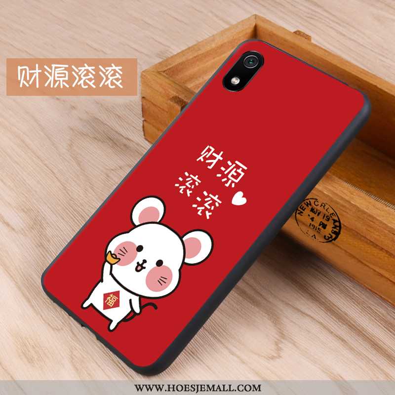 Hoes Xiaomi Redmi 7a Schrobben Scheppend Anti-fall Siliconen Hoesje Bescherming Donkerblauw Donkerbl