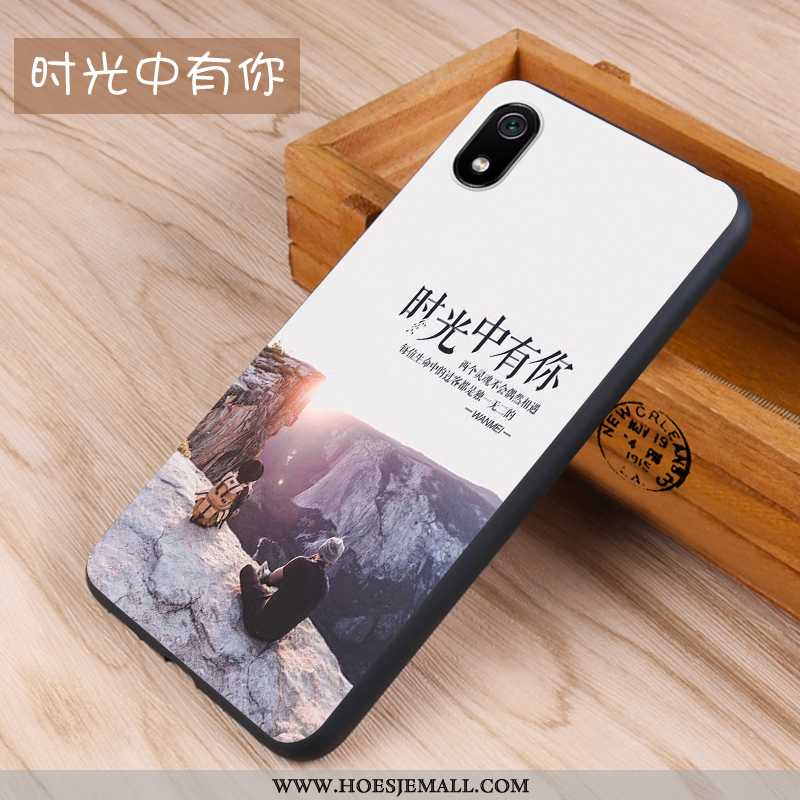 Hoes Xiaomi Redmi 7a Schrobben Scheppend Anti-fall Siliconen Hoesje Bescherming Donkerblauw Donkerbl