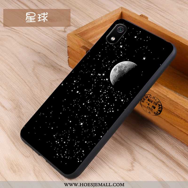 Hoes Xiaomi Redmi 7a Schrobben Scheppend Anti-fall Siliconen Hoesje Bescherming Donkerblauw Donkerbl