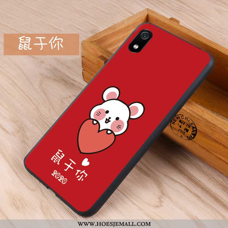 Hoes Xiaomi Redmi 7a Schrobben Scheppend Anti-fall Siliconen Hoesje Bescherming Donkerblauw Donkerbl