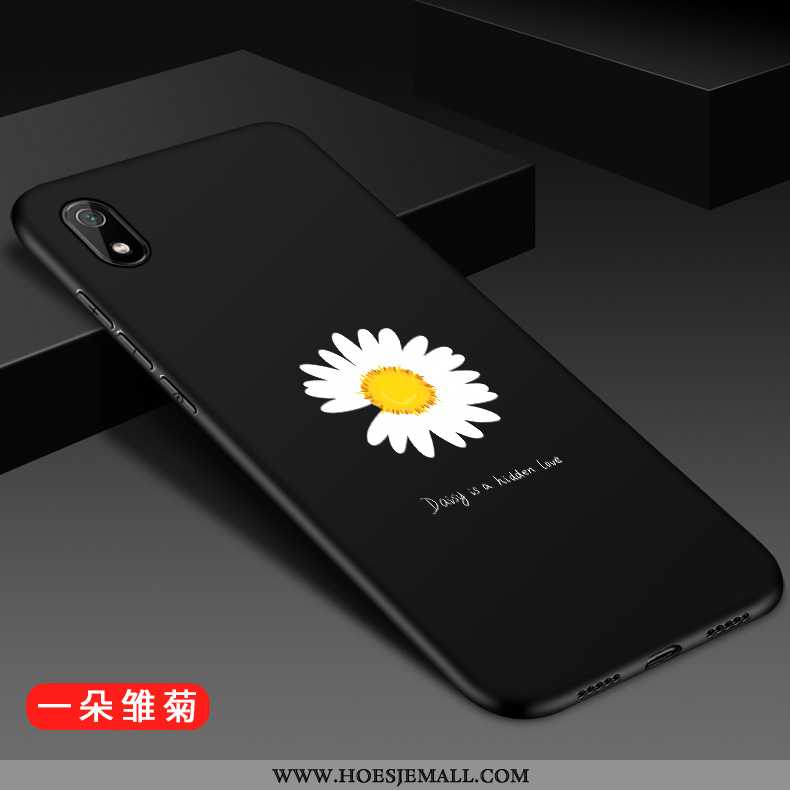 Hoesje Xiaomi Redmi 7a Siliconen Bescherming Zacht Dun Anti-fall Mode Net Red Zwarte