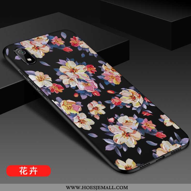 Hoesje Xiaomi Redmi 7a Siliconen Bescherming Zacht Dun Anti-fall Mode Net Red Zwarte