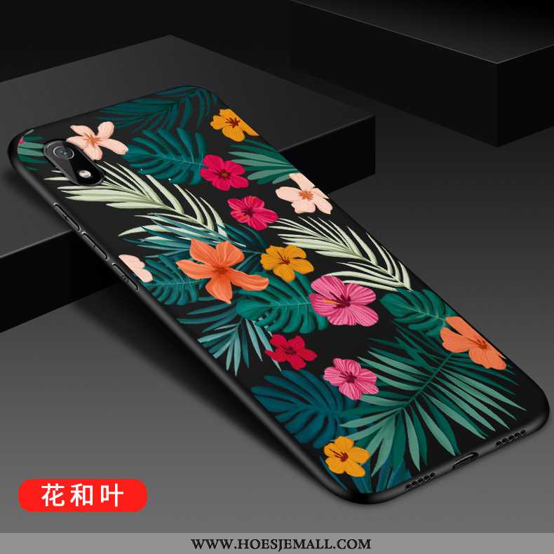 Hoesje Xiaomi Redmi 7a Siliconen Bescherming Zacht Dun Anti-fall Mode Net Red Zwarte