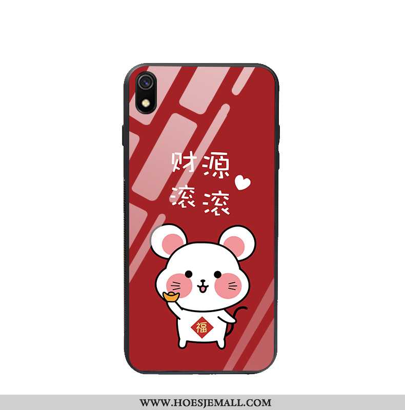 Hoesje Xiaomi Redmi 7a Glas Mooie All Inclusive Bescherming Rat Rood