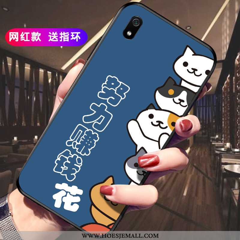 Hoesje Xiaomi Redmi 7a Persoonlijk Siliconen Bescherming Hoes Anti-fall Zwart Mobiele Telefoon Zwart