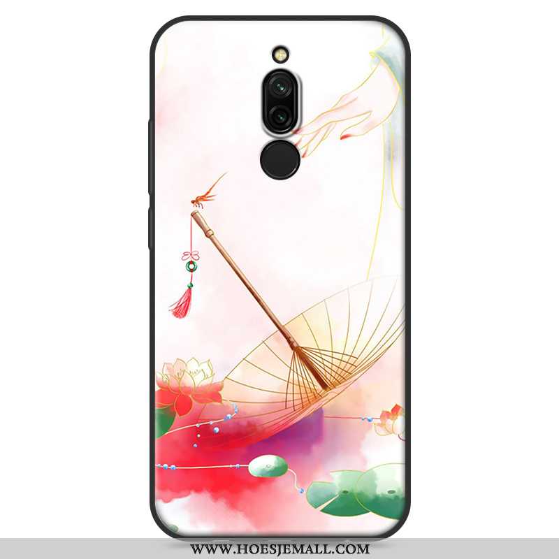 Hoes Xiaomi Redmi 8 Zacht Siliconen Anti-fall Rood Mini Mobiele Telefoon Bescherming Witte