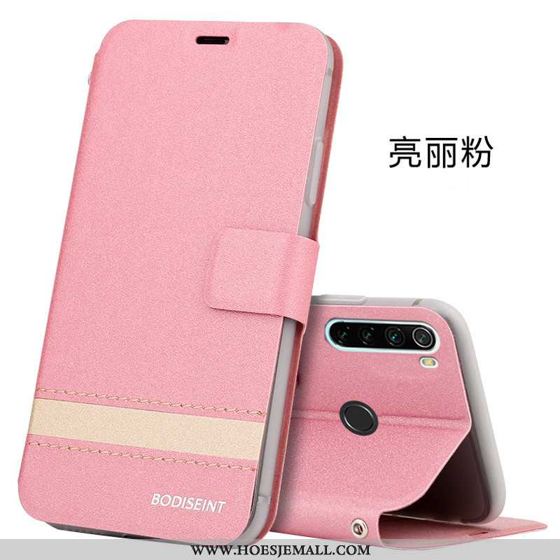 Hoes Xiaomi Redmi 8 Leren Hoesje Zacht Rood Bescherming Siliconen All Inclusive Anti-fall Roze