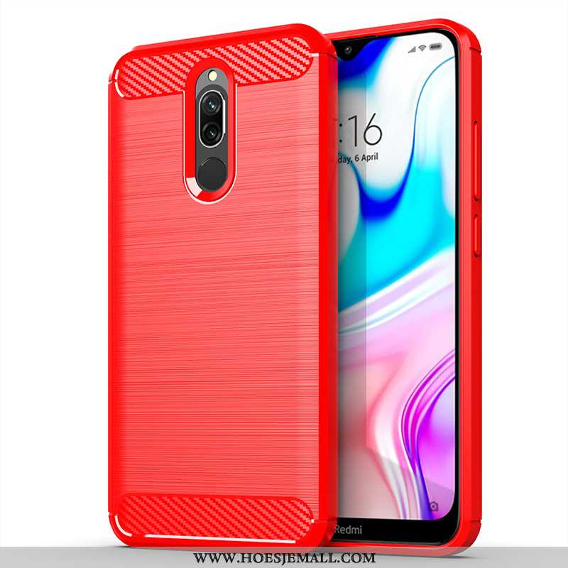 Hoes Xiaomi Redmi 8 Scheppend Trend Bescherming Schrobben Zacht Anti-fall Persoonlijk Grijs