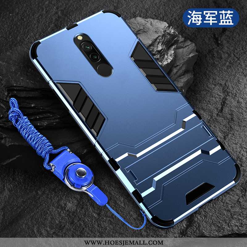 Hoes Xiaomi Redmi 8 Schrobben Hanger Hoesje Hard Bescherming Scheppend Mobiele Telefoon Rood