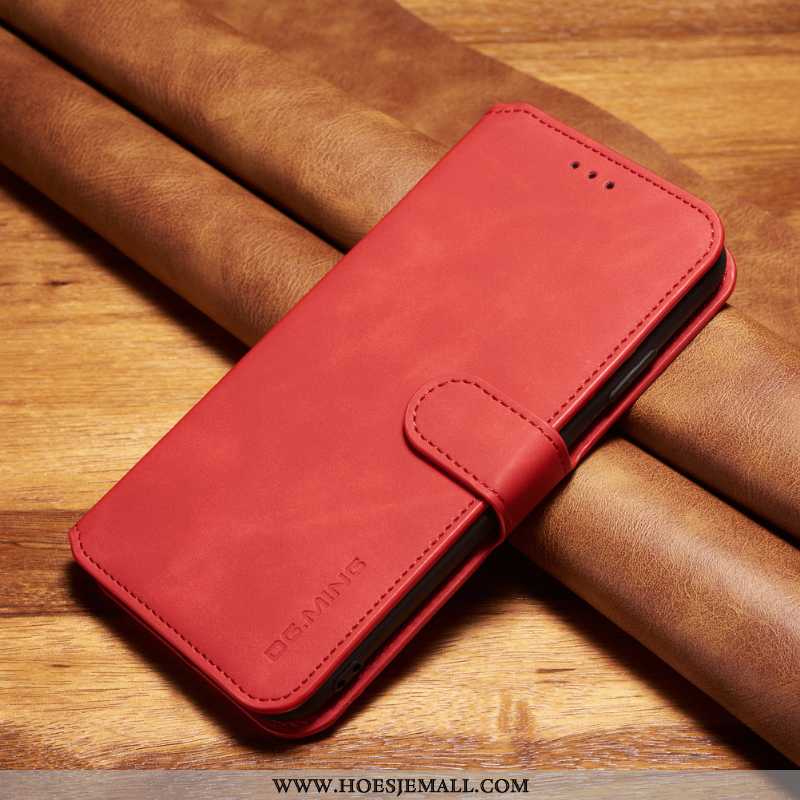 Hoesje Xiaomi Redmi 8a Leren Vintage Anti-fall Mobiele Telefoon All Inclusive Zwart Folio Zwarte