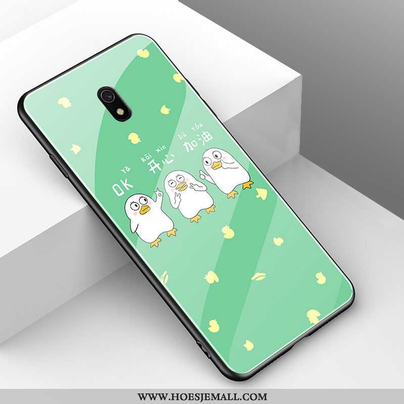 Hoesje Xiaomi Redmi 8a Trend Zacht Lovers Mobiele Telefoon Mode Groen Glas