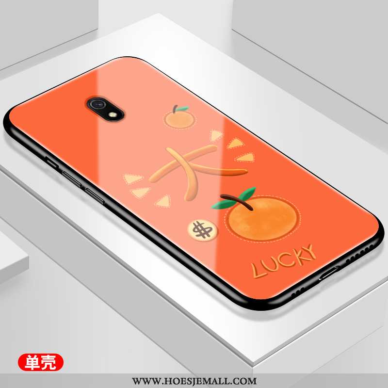 Hoesje Xiaomi Redmi 8a Glas Trend Wind Zacht Eenvoudige Mobiele Telefoon Zwarte