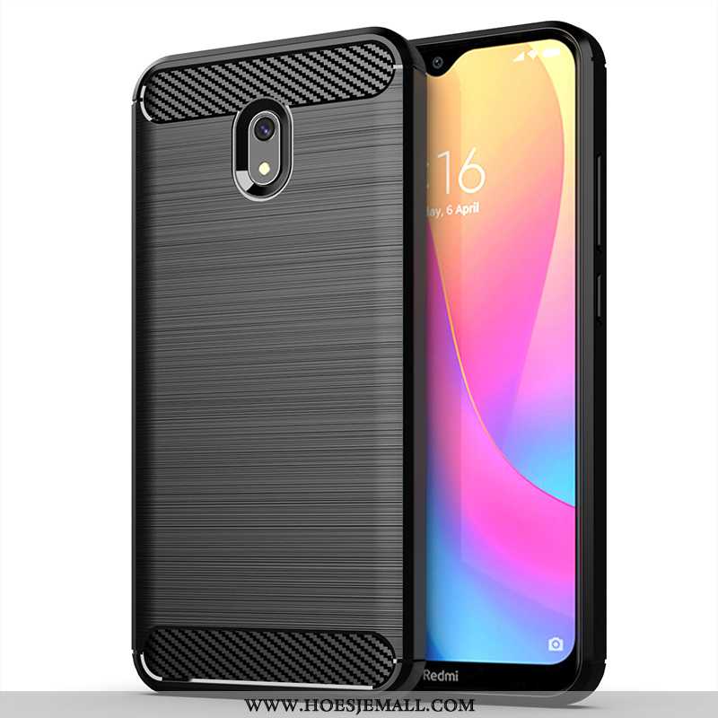 Hoes Xiaomi Redmi 8a Trend Zacht Persoonlijk All Inclusive Rood Hoesje Scheppend Zwarte