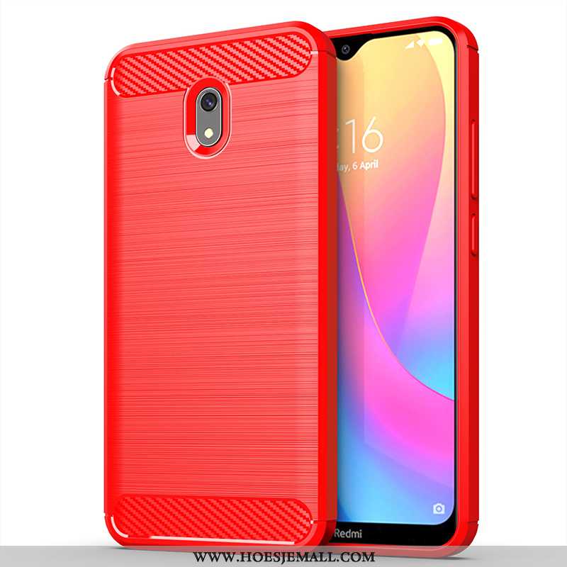 Hoes Xiaomi Redmi 8a Trend Zacht Persoonlijk All Inclusive Rood Hoesje Scheppend Zwarte