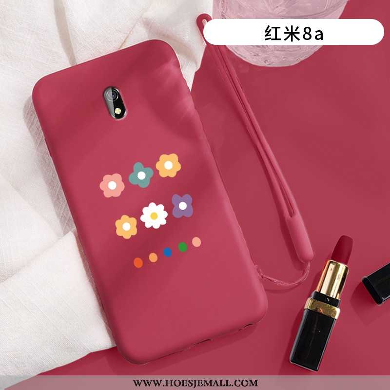 Hoes Xiaomi Redmi 8a Mode Schrobben Lovers Bloemen Mini Anti-fall Purper