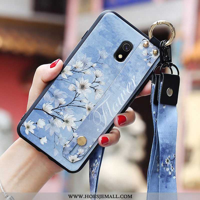 Hoes Xiaomi Redmi 8a Schrobben Hanger Mobiele Telefoon Chinese Stijl Persoonlijk Mini Hoesje Rood