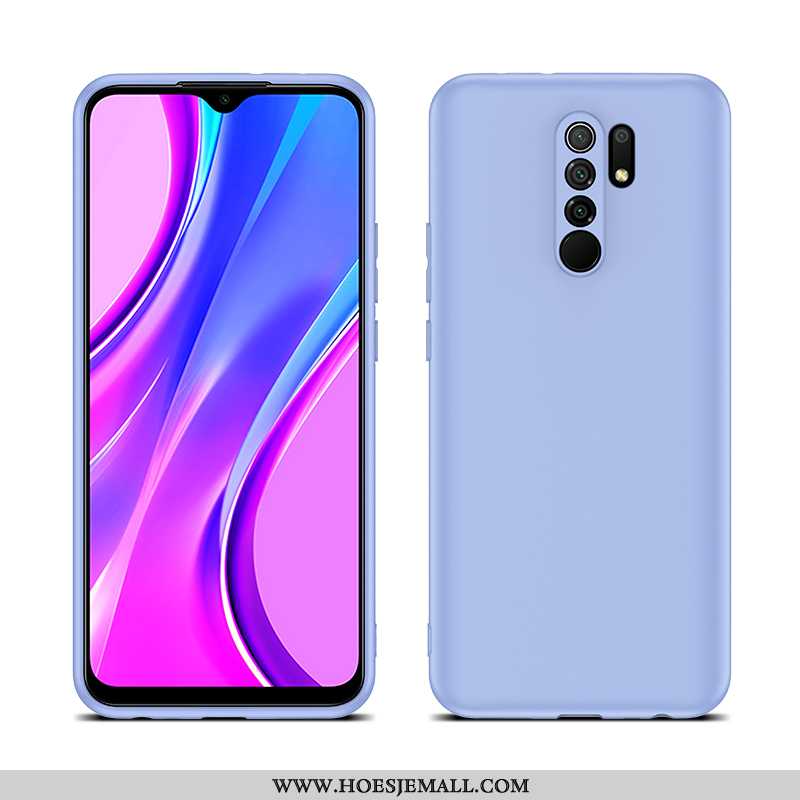 Hoesje Xiaomi Redmi 9 Siliconen Bescherming Anti-fall Mobiele Telefoon Zwart Schrobben Zwarte