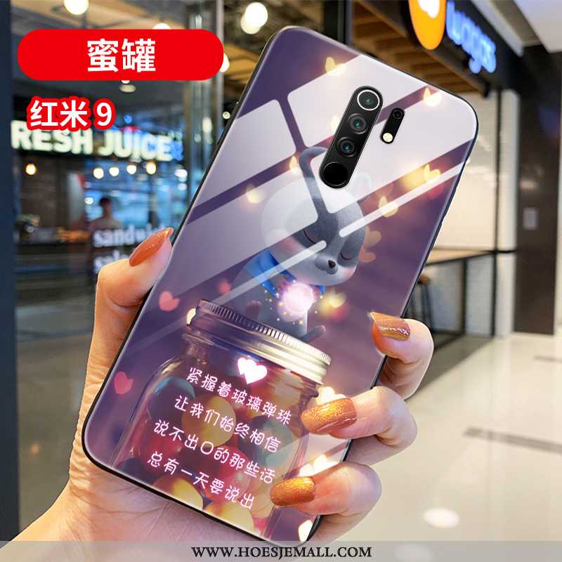 Hoesje Xiaomi Redmi 9 Dun Zacht Hoes Lovers Mobiele Telefoon Scheppend Rood