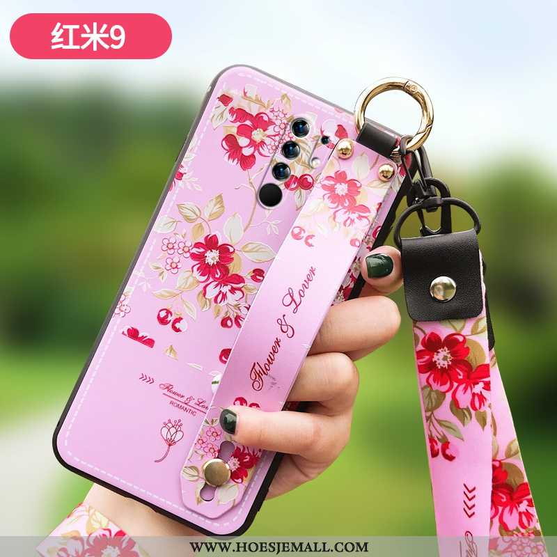 Hoesje Xiaomi Redmi 9 Scheppend Trend Siliconen Rood Anti-fall Groen Net Red