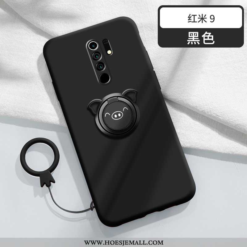 Hoes Xiaomi Redmi 9 Zacht Siliconen Lovers Bescherming Ring Scheppend Zoet Groen