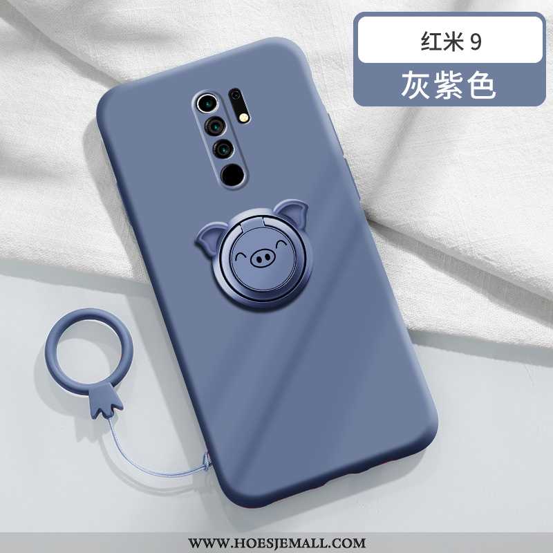 Hoes Xiaomi Redmi 9 Zacht Siliconen Lovers Bescherming Ring Scheppend Zoet Groen