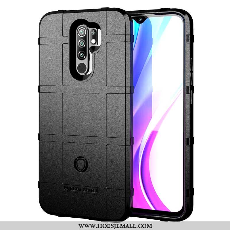 Hoes Xiaomi Redmi 9 Scheppend Trend Siliconen Blauw Schrobben Bescherming Blauwe