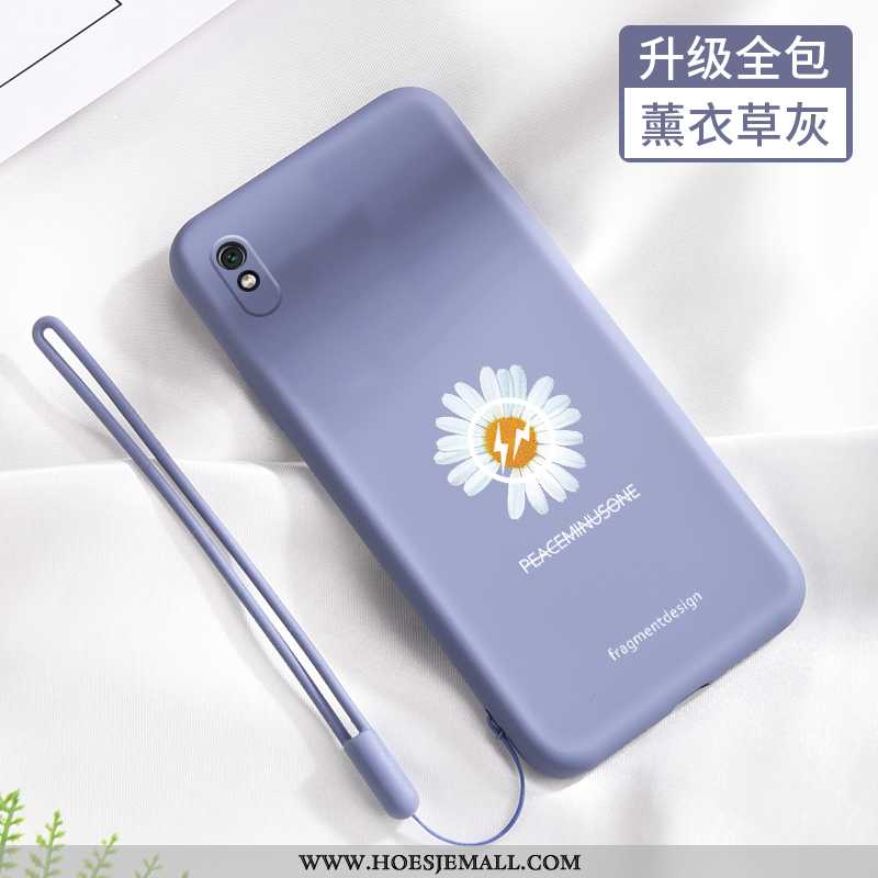 Hoesje Xiaomi Redmi 9a Siliconen Bescherming Madeliefjes Rood Mini Net Red Zacht