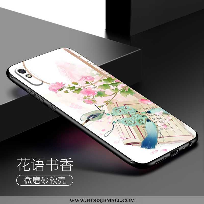 Hoesje Xiaomi Redmi 9a Zacht Siliconen Elegante Vers Roze Mini Mobiele Telefoon