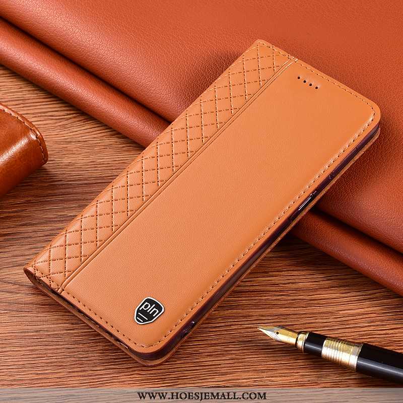 Hoes Xiaomi Redmi 9a Echt Leer Bescherming Folio Hoesje Rood Mini