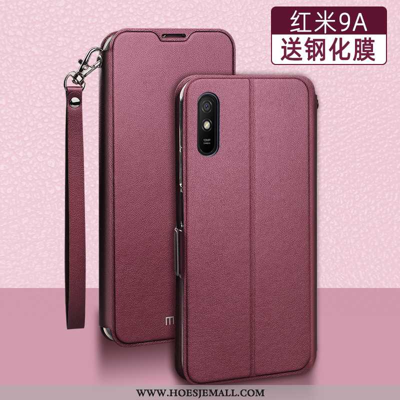 Hoesje Xiaomi Redmi 9a Siliconen Bescherming Rood Mobiele Telefoon Zacht Anti-fall Mini Zwarte