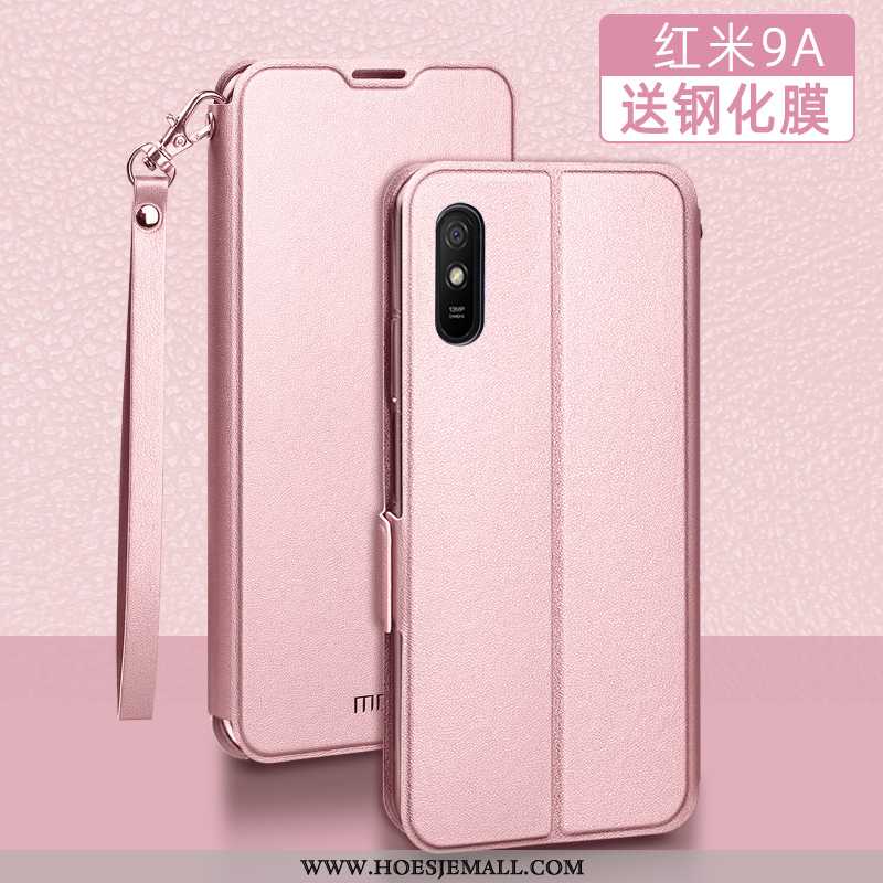 Hoesje Xiaomi Redmi 9a Siliconen Bescherming Rood Mobiele Telefoon Zacht Anti-fall Mini Zwarte