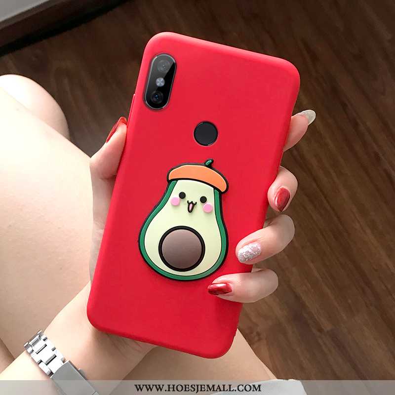 Hoes Xiaomi Redmi Note 5 Mooie Trend Hoge Mobiele Telefoon Rood Wind Zacht Zwarte