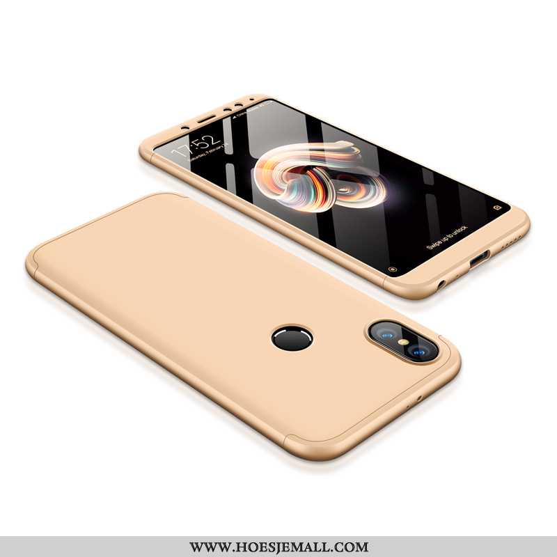 Hoes Xiaomi Redmi Note 5 Schrobben Anti-fall Nieuw All Inclusive Goud Hoesje Rood Gouden