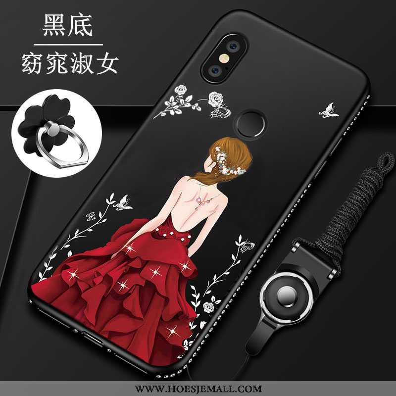 Hoes Xiaomi Redmi Note 5 Zacht Bescherming Hoesje Mobiele Telefoon Schrobben Hoge Anti-fall Rood