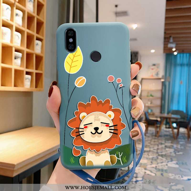 Hoesje Xiaomi Redmi Note 5 Spotprent Zacht Rood Mini Mobiele Telefoon Siliconen Lovers Blauwe