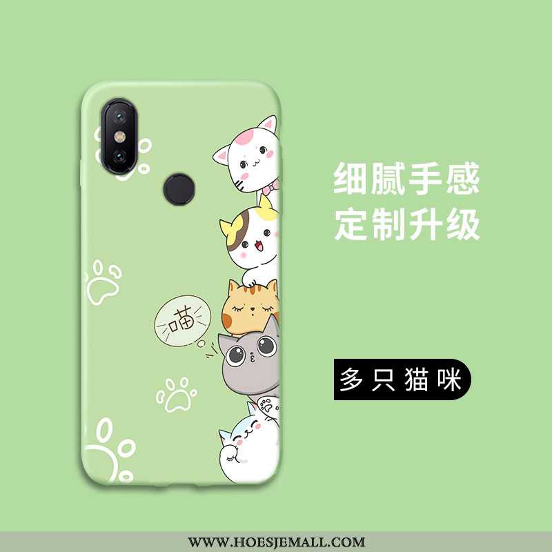 Hoesje Xiaomi Redmi Note 5 Scheppend Siliconen Bescherming Hoes Groen Anti-fall