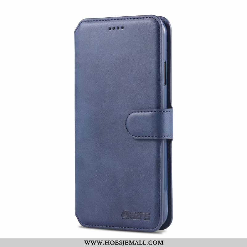 Hoesje Xiaomi Redmi Note 6 Pro Leren Portemonnee Grijs Kaart Anti-fall Bescherming Folio