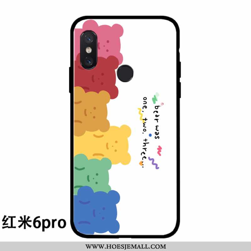 Hoesje Xiaomi Redmi Note 6 Pro Glas Persoonlijk All Inclusive Dun Siliconen Mooie Mini Blauwe