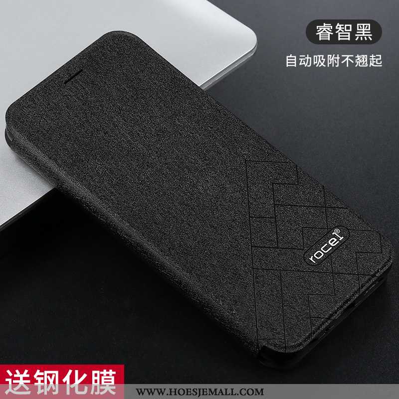 Hoes Xiaomi Redmi Note 7 Siliconen Leren Hoesje Zwart Mobiele Telefoon Anti-fall Mini Zwarte