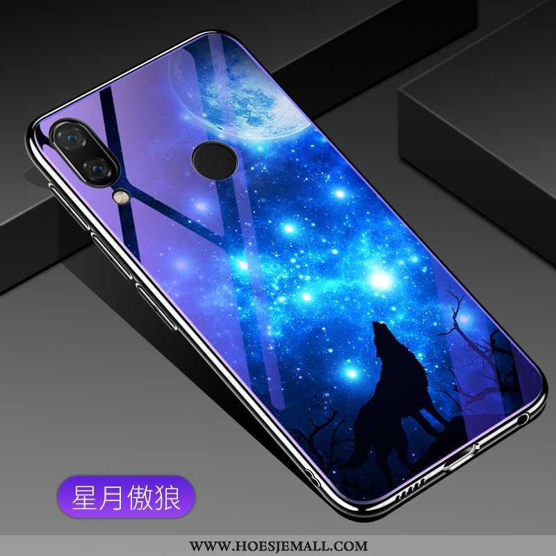 Hoesje Xiaomi Redmi Note 7 Trend Zacht Hoes Rood Purper Bloemen