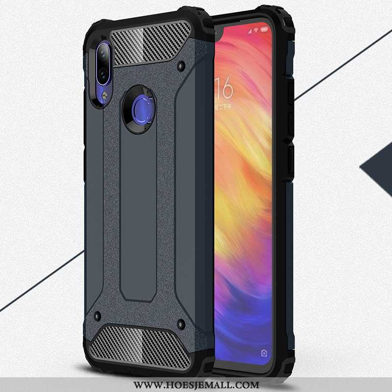 Hoes Xiaomi Redmi Note 7 Zacht Siliconen Bescherming Anti-fall Schrobben Zwart Witte