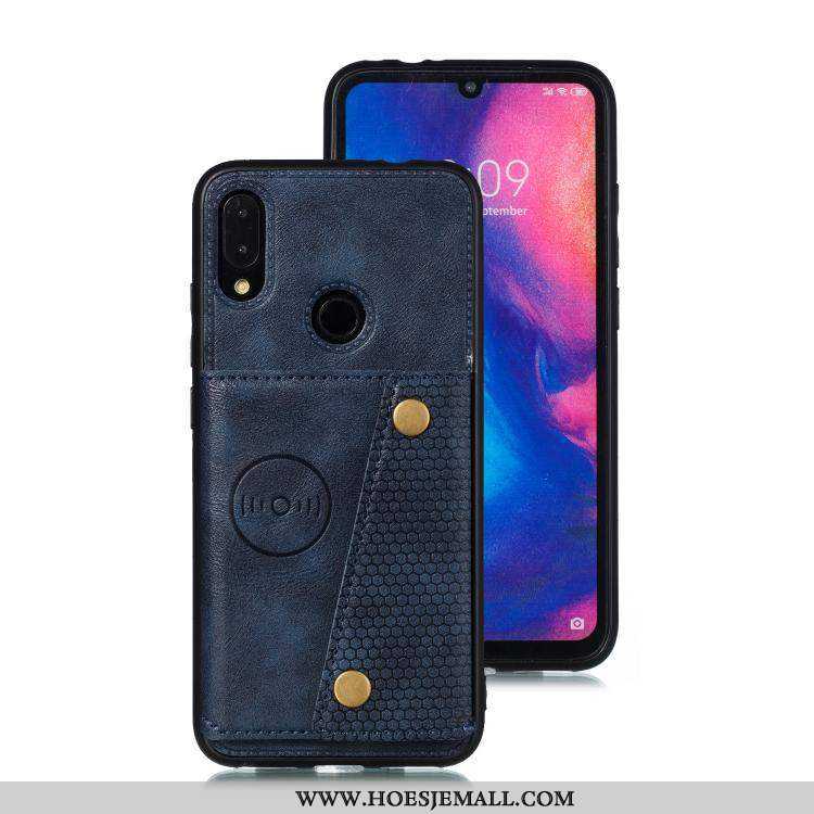 Hoes Xiaomi Redmi Note 7 Bescherming Zacht Rood Siliconenhoesje Hoesje Kaart Zwarte