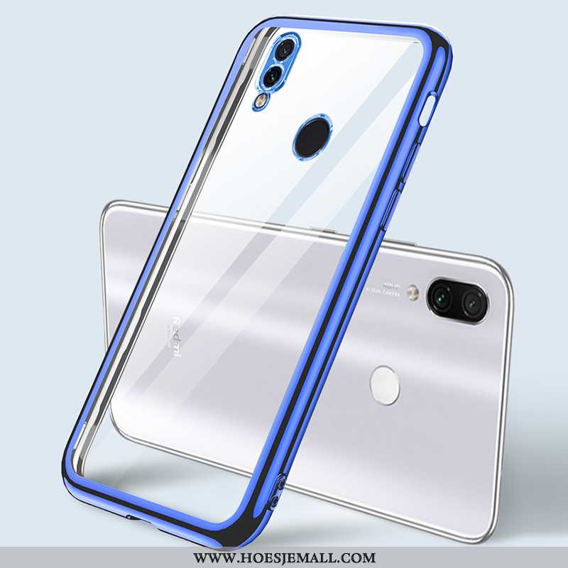 Hoesje Xiaomi Redmi Note 7 Persoonlijk Scheppend Zacht Doorzichtig Blauw Trend Dun Blauwe