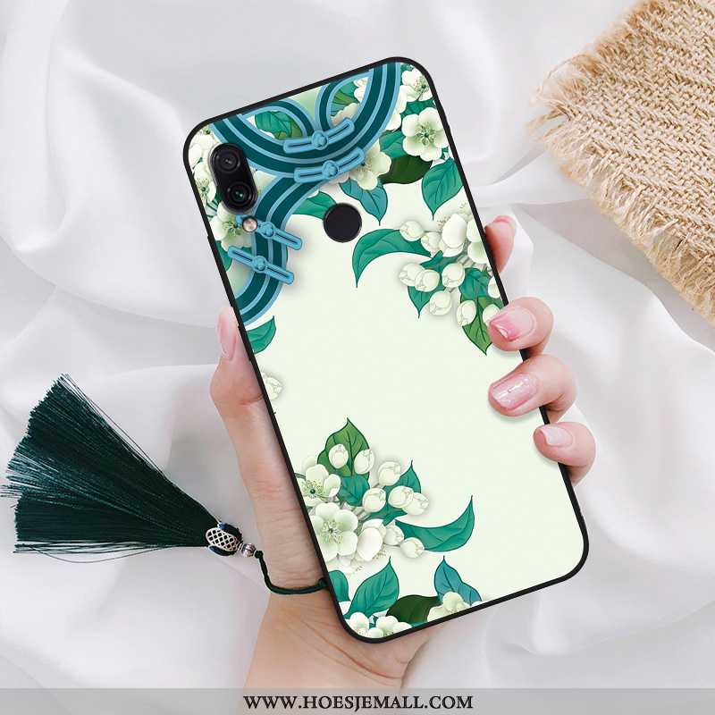 Hoesje Xiaomi Redmi Note 7 Siliconen Bescherming Anti-fall Hoes Rood All Inclusive Hoge Groen