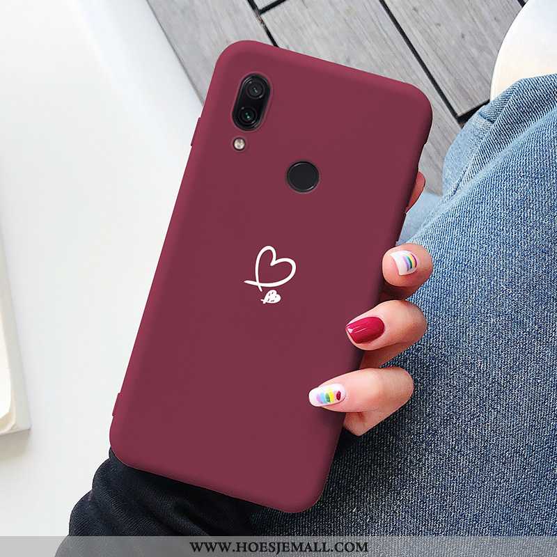 Hoesje Xiaomi Redmi Note 7 Super Dun Bescherming All Inclusive Anti-fall Hoes Net Red Roze