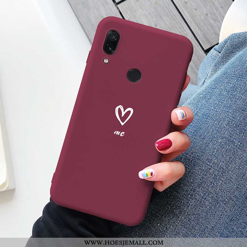 Hoesje Xiaomi Redmi Note 7 Super Dun Bescherming All Inclusive Anti-fall Hoes Net Red Roze